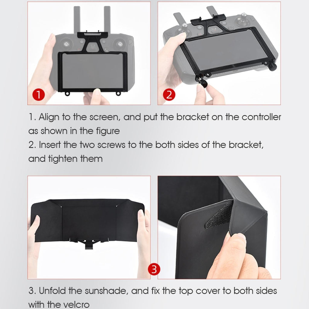 NNEIDS Foldable Sunshade With Screen Bracket For Dji Mavic Drones