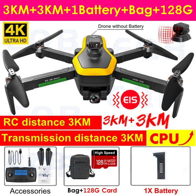Professional 4K Camera Obstacle Quadcopter 5G FPV Professional Drones